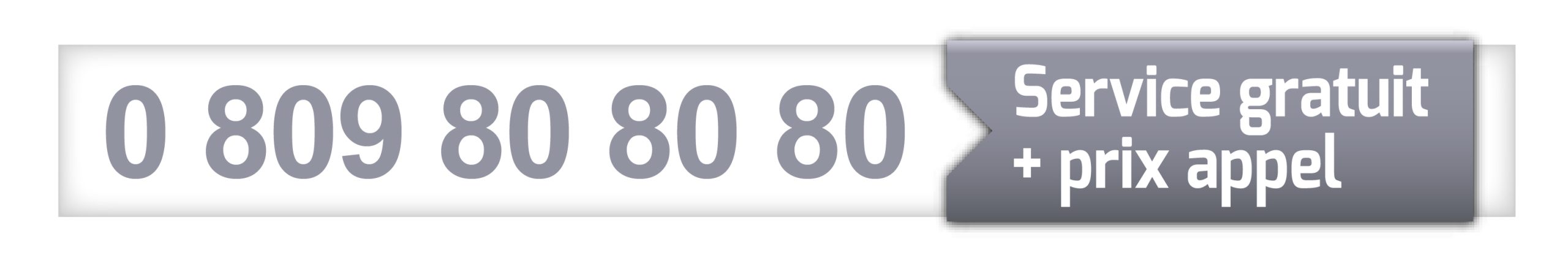 Téléphone 0809 80 80 80 service gratuit + prix appel